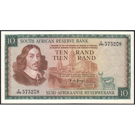 Afrique du Sud - Pick 113c - 10 rand - Série C/395 - 1975 - Etat : NEUF