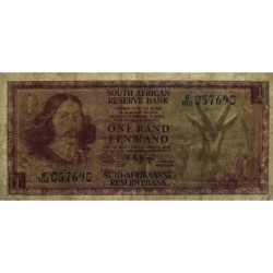 Afrique du Sud - Pick 115a - 1 rand - Série B/102 - 1973 - Etat : TB