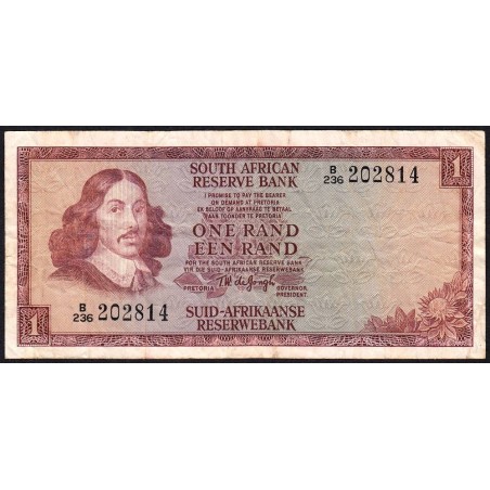 Afrique du Sud - Pick 115a - 1 rand - Série B/236 - 1973 - Etat : TB