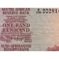 Afrique du Sud - Pick 115a - 1 rand - Série B/236 - 1973 - Etat : TB