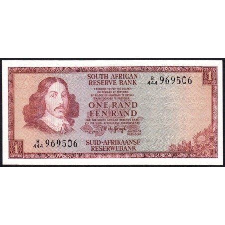 Afrique du Sud - Pick 115b - 1 rand - Série B/444 - 1975 - Etat : NEUF