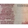 Afrique du Sud - Pick 116a - 1 rand - Série B/9 - 1973 - Etat : TB