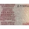 Afrique du Sud - Pick 116a - 1 rand - Série B/167 - 1973 - Etat : TB
