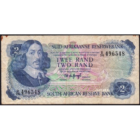 Afrique du Sud - Pick 117a - 2 rand - Série D/36 - 1974 - Etat : TB