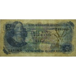 Afrique du Sud - Pick 117a - 2 rand - Série D/36 - 1974 - Etat : TB+