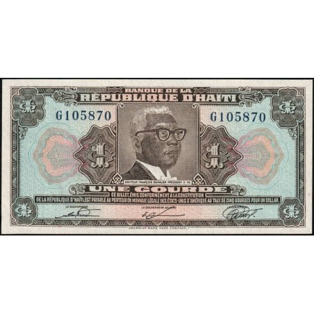 Haïti - Pick 230_2 - 1 gourde - Série G - 17/08/1979 - Etat : NEUF