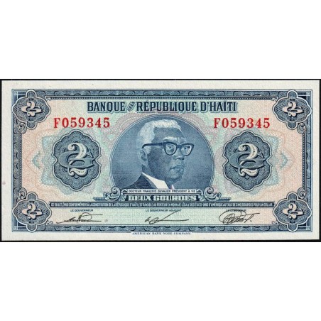 Haïti - Pick 231_2 - 2 gourdes - Série F - 17/08/1979 - Etat : pr.NEUF