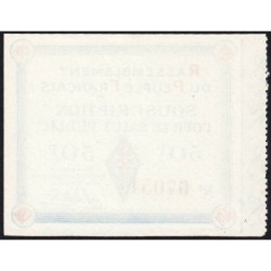 Rassemblement du Peuple Français - Type A-01 - 50 francs - Etat : NEUF