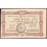 13 - Marseille - Bon de la Défense Nationale - 1915 - 5 francs - Série A - Etat : TTB
