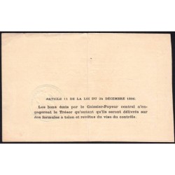 13 - Marseille - Bon de la Défense Nationale - 1915 - 5 francs - Série A - Etat : TTB