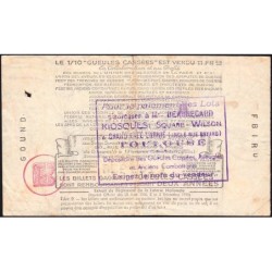 1939 - Loterie Nationale - 16e tranche - 1/10ème - Gueules cassées - Etat : TB+