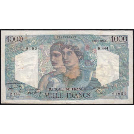 F 41-21 - 27/05/1948 - 1000 francs - Minerve et Hercule - Série R.444 - Etat : TB+