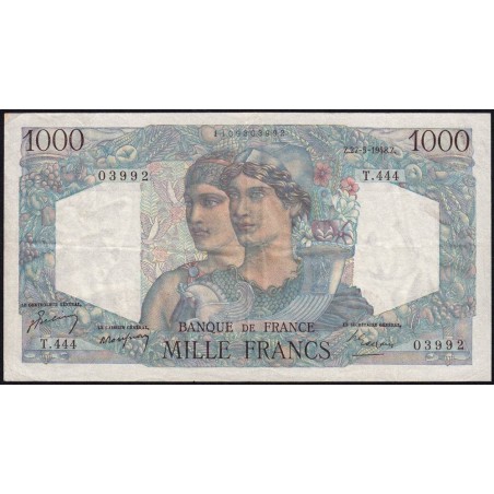 F 41-21 - 27/05/1948 - 1000 francs - Minerve et Hercule - Série T.444 - Etat : TTB
