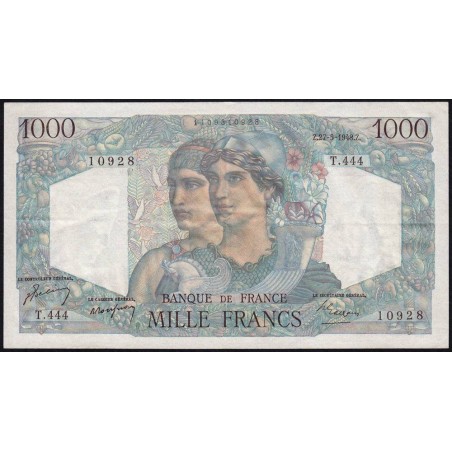 F 41-21 - 27/05/1948 - 1000 francs - Minerve et Hercule - Série T.444 - Etat : SUP