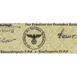 Allemagne - Loterie - 1942 - 1/8ème - 5ème classe - Etat : TTB+