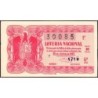 Espagne - Loterie - 1953 - 10 pesetas - Tirage 18 - Etat : SUP