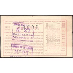 Espagne - Loterie - 1953 - 10 pesetas - Tirage 18 - Etat : SUP