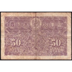 Malaisie Britannique - Pick 10b_1 - 50 cents - Série A/24 - 01/07/1941 - Etat : TB-