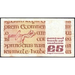 Irlande - Pick 71e - 5 pounds - Série BBK - 22/11/1989 - Etat : TB-