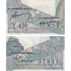 F 41-22 - 15/07/1948 - 1000 francs - Minerve et Hercule - Série Y.450 - Etat : TTB-