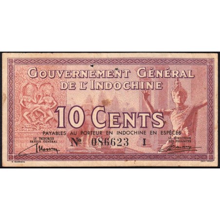 Indochine Française - Pick 85a - 10 cents - Série I - 1940 - Etat : TB+