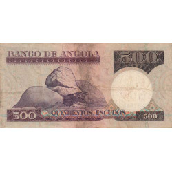 Angola - Pick 107 - 500 escudos - Série YT - 10/06/1973 - Etat : TB-