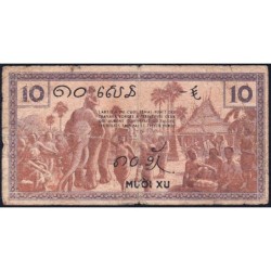 Indochine Française - Pick 85d - 10 cents - Série CV - 1943 - Etat : B