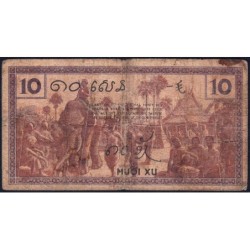 Indochine Française - Pick 85d - 10 cents - Série CV - 1943 - Etat : B