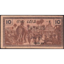 Indochine Française - Pick 85e - 10 cents - Série AM - 1944 - Etat : TB+