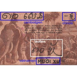 Indochine Française - Pick 85e - 10 cents - Série AM - 1944 - Etat : TB+