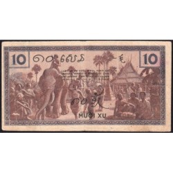 Indochine Française - Pick 85e - 10 cents - Série CR - 1944 - Etat : TB+