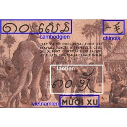 Indochine Française - Pick 85e - 10 cents - Série MA - 1944 - Etat : TB-