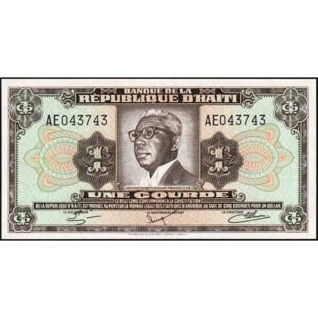 Haïti - Pick 239 - 1 gourde - Série AE -  17/08/1979 (1984) - Etat : NEUF