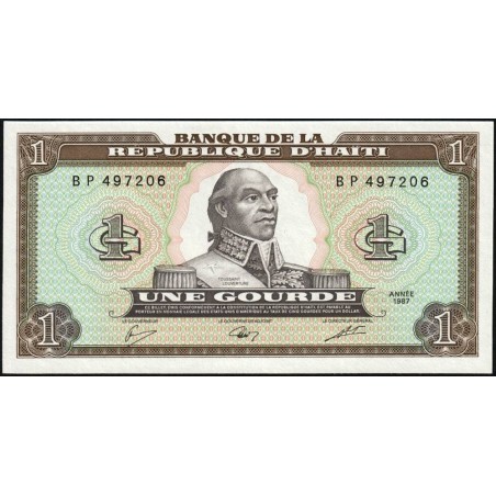 Haïti - Pick 245a - 1 gourde - Série BP - 1987 - Etat : NEUF