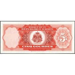 Haïti - Pick 246a - 5 gourdes - Série BM - Etat : NEUF