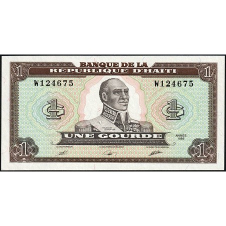 Haïti - Pick 253a_1 - 1 gourde - Série W - 1989 - Etat : NEUF
