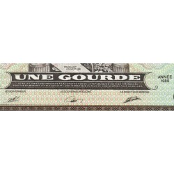 Haïti - Pick 253a_1 - 1 gourde - Série W - 1989 - Etat : NEUF