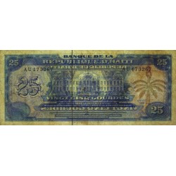 Haïti - Pick 248a - 25 gourdes - Série AU - 1988 - Etat : TB