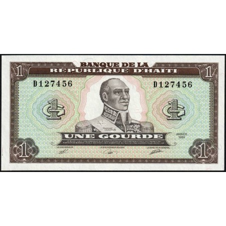Haïti - Pick 253a_1 - 1 gourde - Série D - 1989 - Etat : NEUF