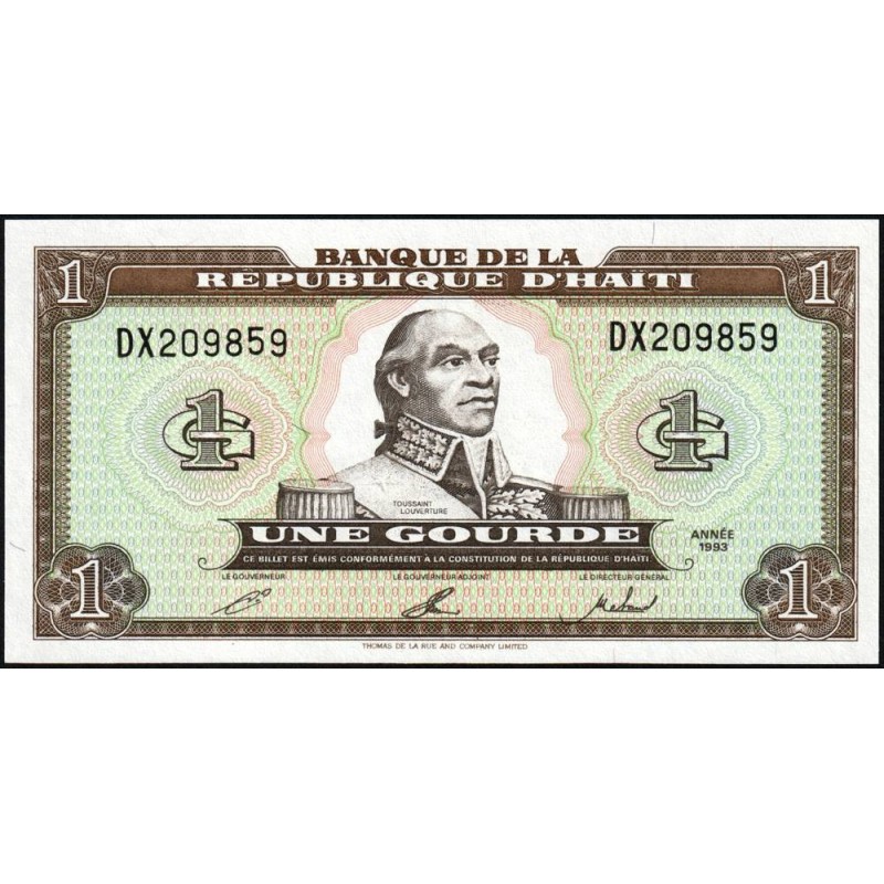 Haïti - Pick 259b - 1 gourde - Série DX - 1993 - Etat : NEUF