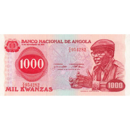 Angola - Pick 117 - 1'000 kwanzas - Série V/A - 14/08/1979 - Etat : SUP+