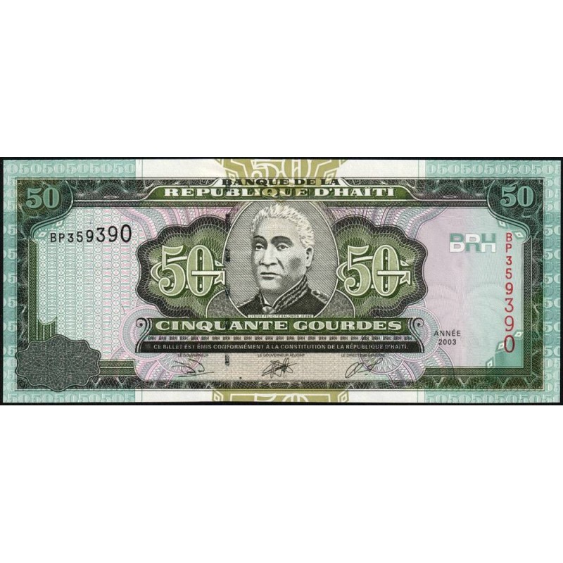 Haïti - Pick 267b - 50 gourdes - Série BP - 2003 - Etat : NEUF