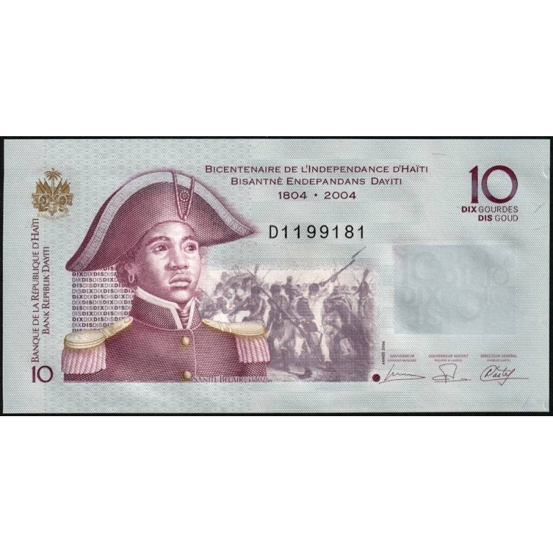 Haïti - Pick 272b - 10 gourdes - Série D - 2006 - Commémoratif - Etat : NEUF