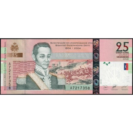 Haïti - Pick 273a - 25 gourdes - Série A - 2004 - Commémoratif - Etat : NEUF