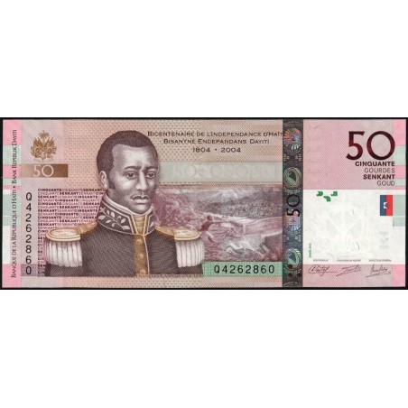 Haïti - Pick 274d - 50 gourdes - Série D - 2013 - Commémoratif - Etat : NEUF