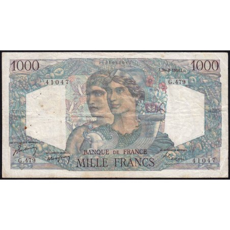 F 41-23 - 26/08/1948 - 1000 francs - Minerve et Hercule - Série G.479 - Etat : TB