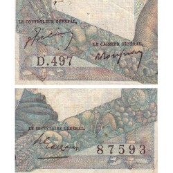 F 41-24 - 02/12/1948 - 1000 francs - Minerve et Hercule - Série D.497 - Etat : B