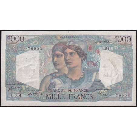 F 41-24 - 02/12/1948 - 1000 francs - Minerve et Hercule - Série H.501 - Etat : TB+