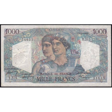 F 41-24 - 02/12/1948 - 1000 francs - Minerve et Hercule - Série T.515 - Etat : TB+