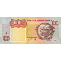 Angola - Pick 129c - 1'000 kwanzas - Série CS - 04/02/1991 - Etat : TTB